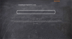 Desktop Screenshot of countryperspective.com