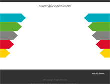 Tablet Screenshot of countryperspective.com